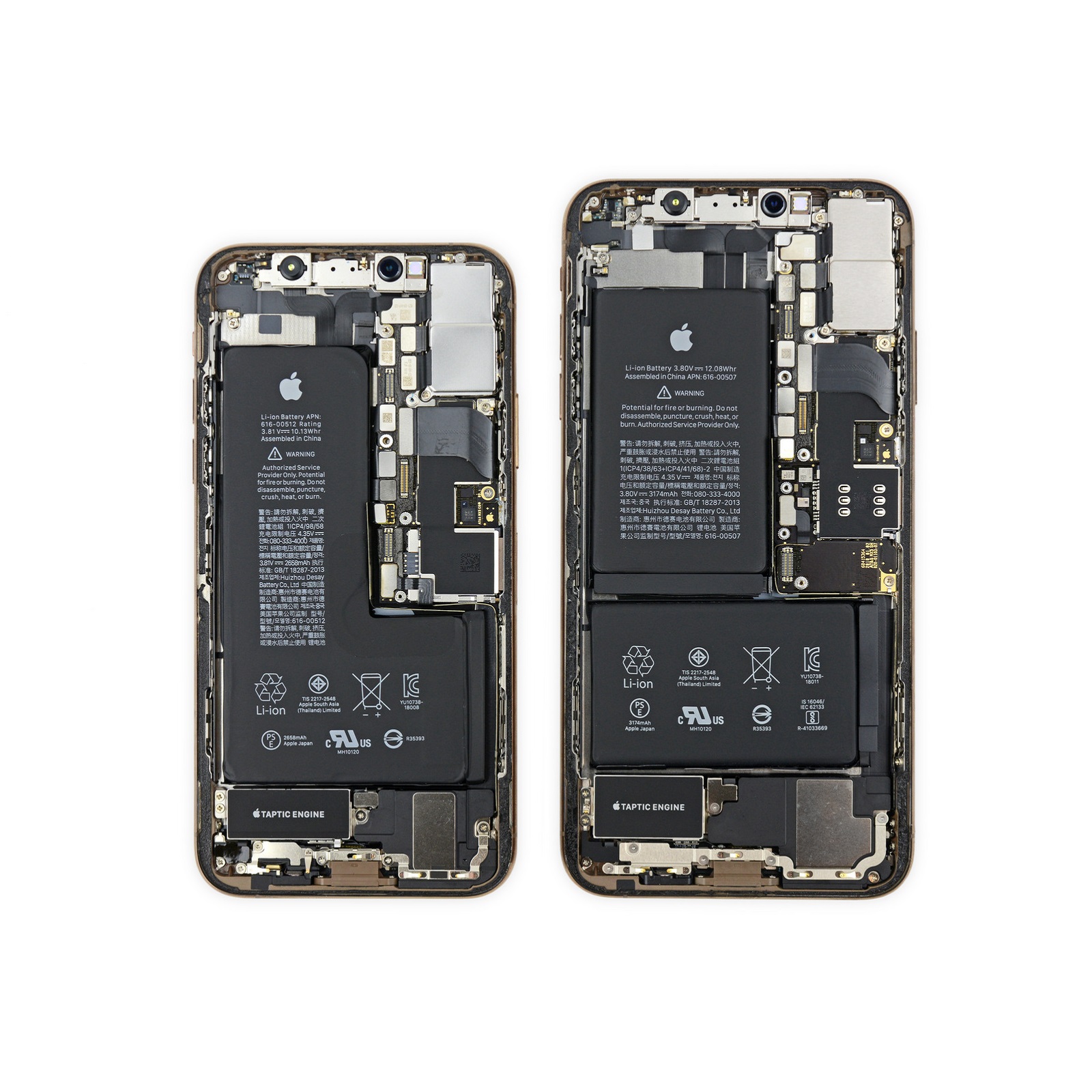 iPhone XS teardown battery