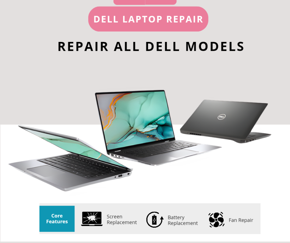 Quality battery replacement and other repair service for Dell laptops