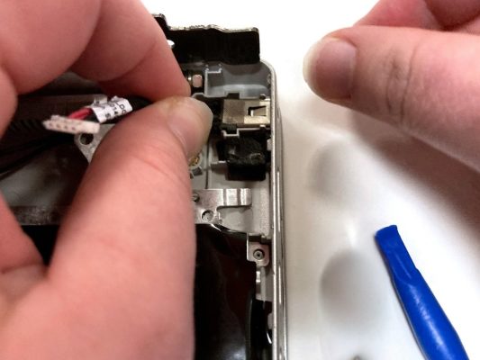 Removing the old charging port assembly